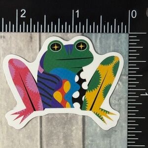 🌀10/$10🌀 Psychedelic Frog Reusable Waterproof Vinyl Sticker Decal